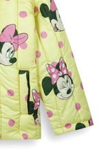 Minnie Mouse Kids Puffer Jacket | Girls Hooded Winter Coat | Warm & Lightweight Outerwear
