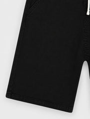 Boys Denim Black Cross Pocket  Long Shorts(3 Quarter)