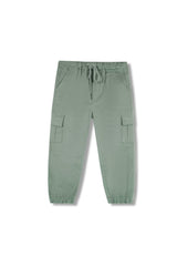 Boys Jogger Cotton 6 Pocket  Cargo Trouser  Olive Color