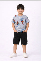 Boys Gray Sonic Tee