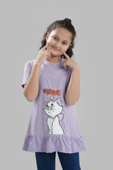 Girls Purple Aristocat Top