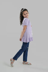 Girls Purple Aristocat Top