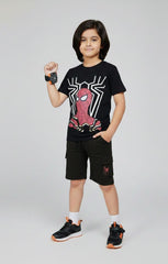 Boys Spider Man Set of Short & Tee