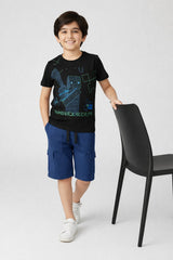 Boys Black MINECRAFT Tee
