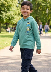 Kids Minions Hoodie & Jogger Set – 100% Cotton Fleece