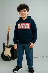 Boys Blue MARVEL Hoodie  ( Fleece)