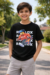 Boys Black Roblox Tee